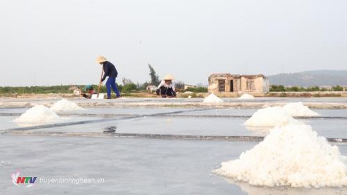 Nhọc nhằn nghề làm muối của diêm dân Quỳnh Lưu