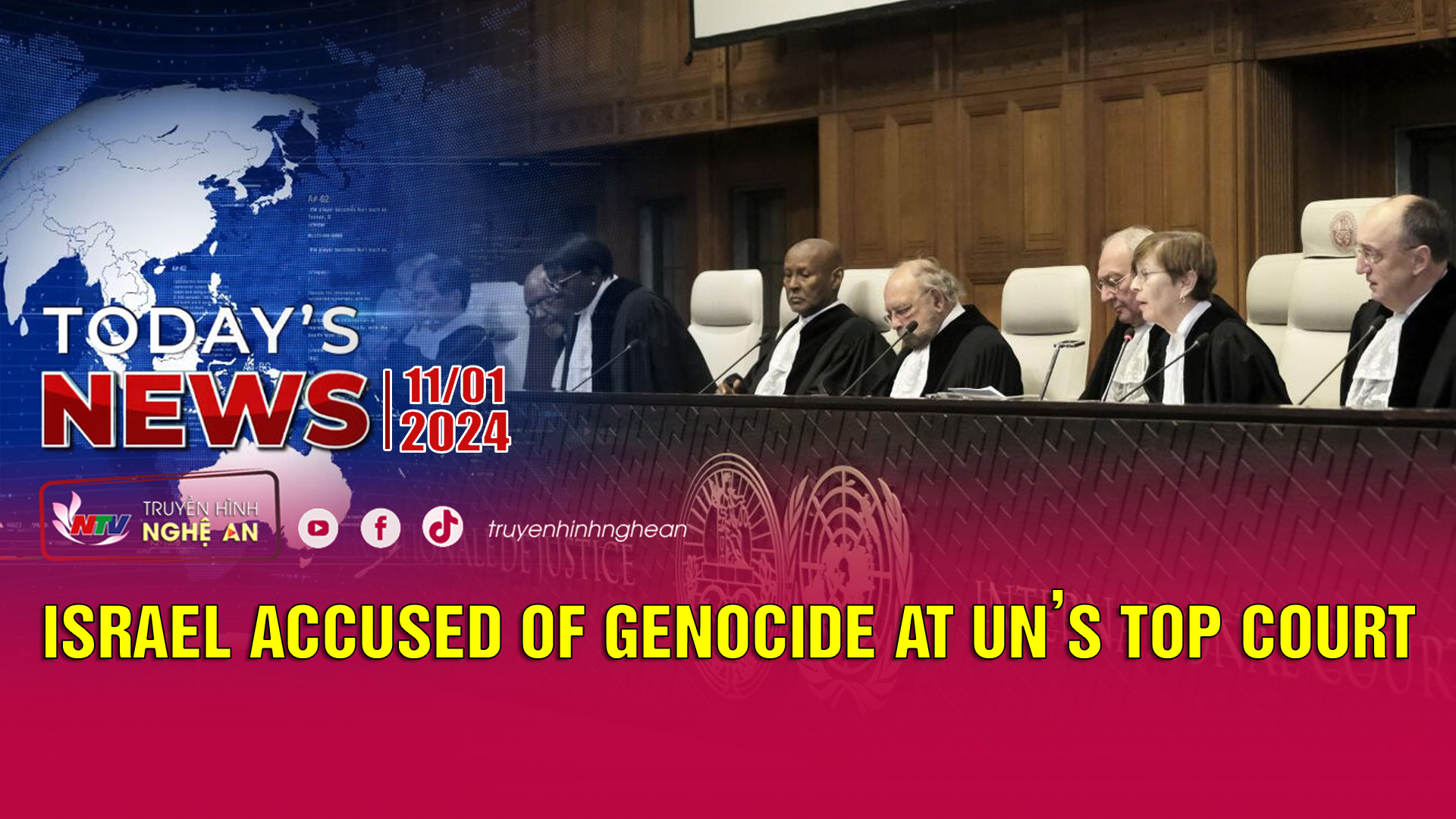 Today's News - 11/01/2024: Israel accused of genocide at UN’s top court
