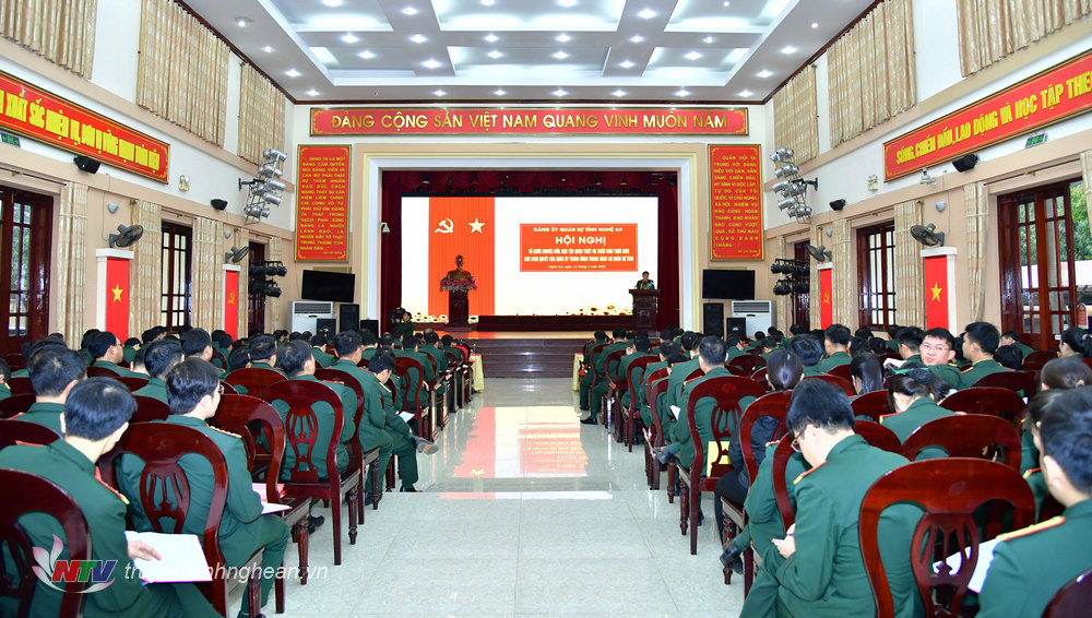 Đảng ủy Quân sự tỉnh học tập, quán triệt các Nghị quyết của Quân ủy Trung ương