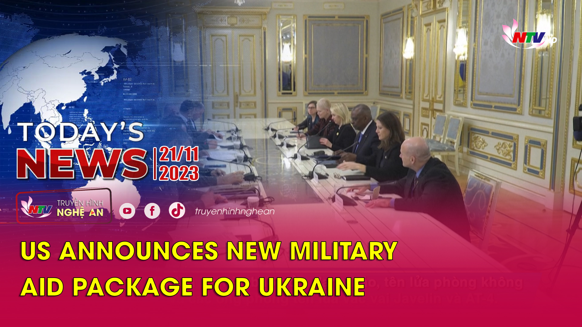 Today's News - 21/11/2023: US announces new military aid package for Ukraine