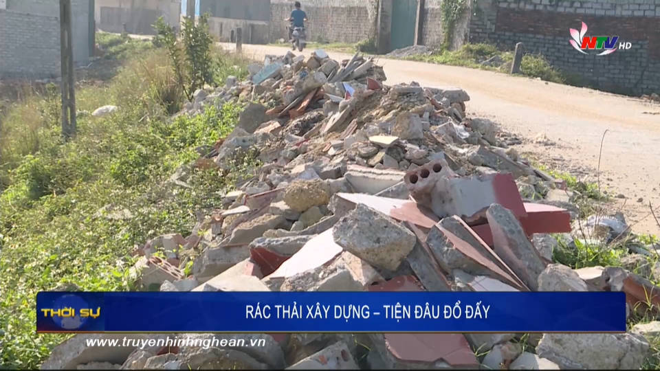 Rác thải xây dựng – tiện đâu đổ đấy