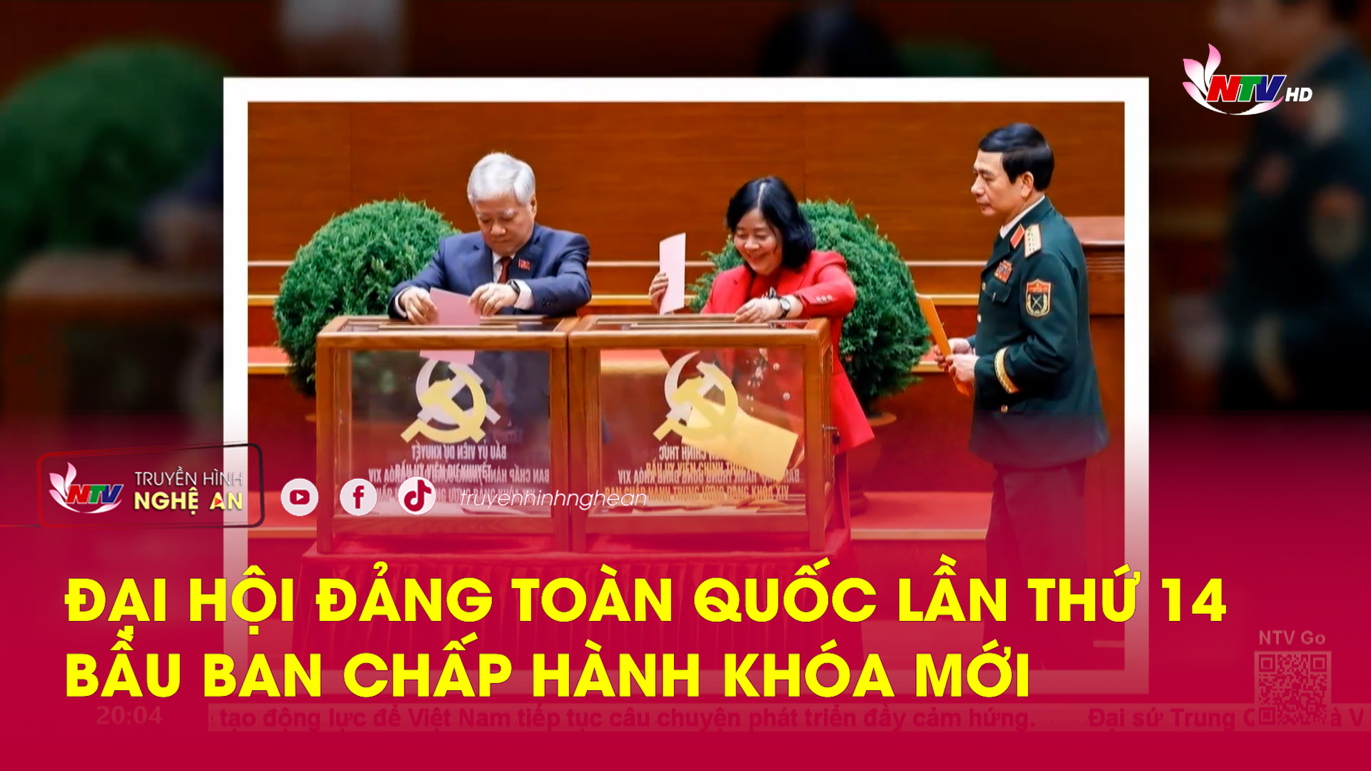 Đại hội Đảng toàn quốc lần thứ 14 bầu Ban chấp hành khóa mới