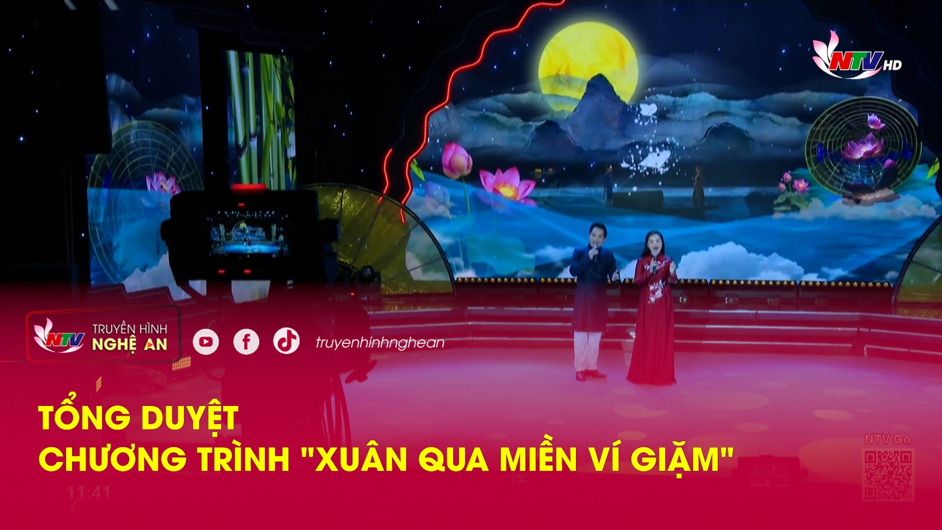 Tổng duyệt chương trình "Xuân qua miền ví giặm"