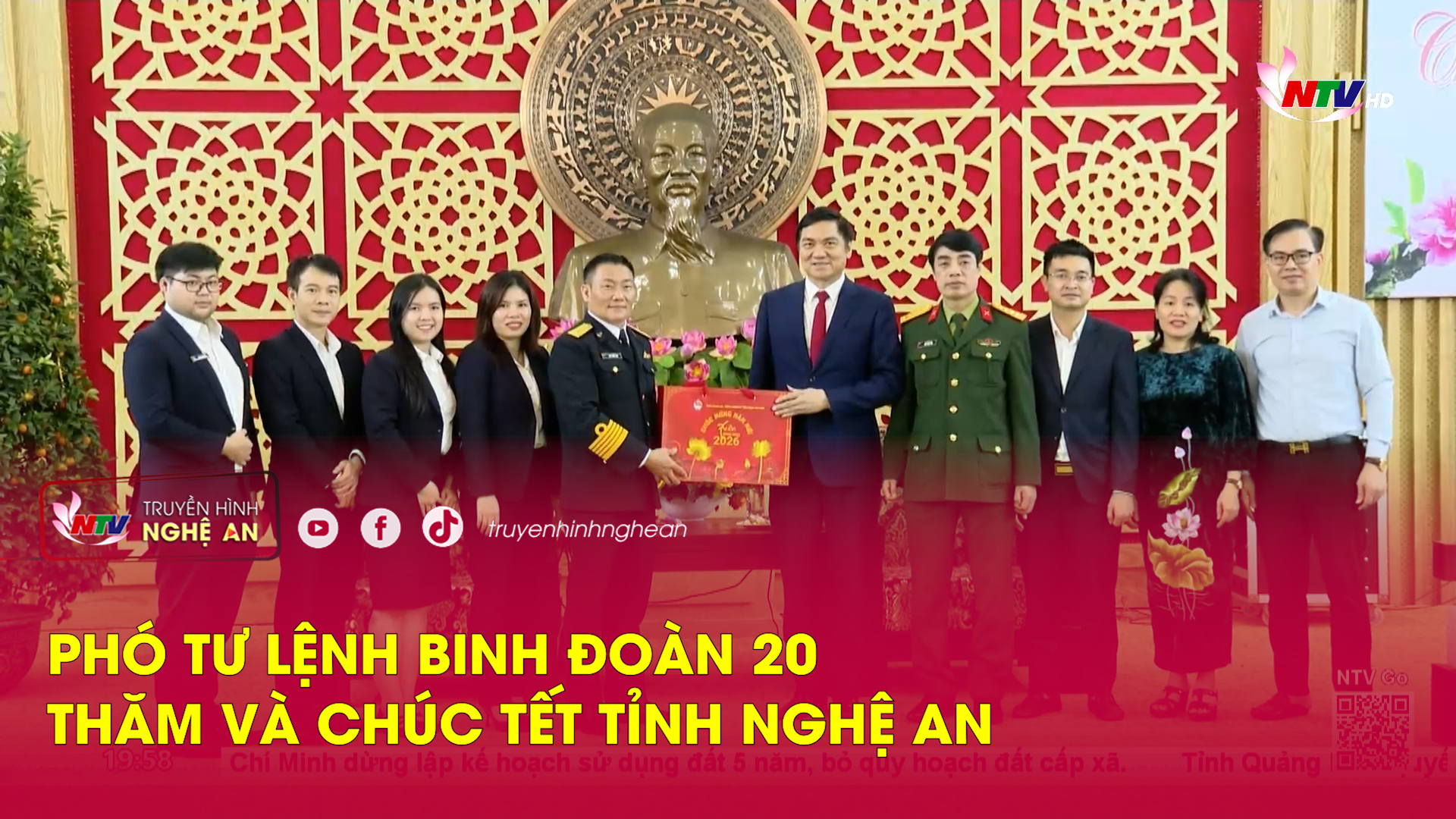 Phó tư lệnh Binh đoàn 20 thăm và chúc Tết tỉnh Nghệ An