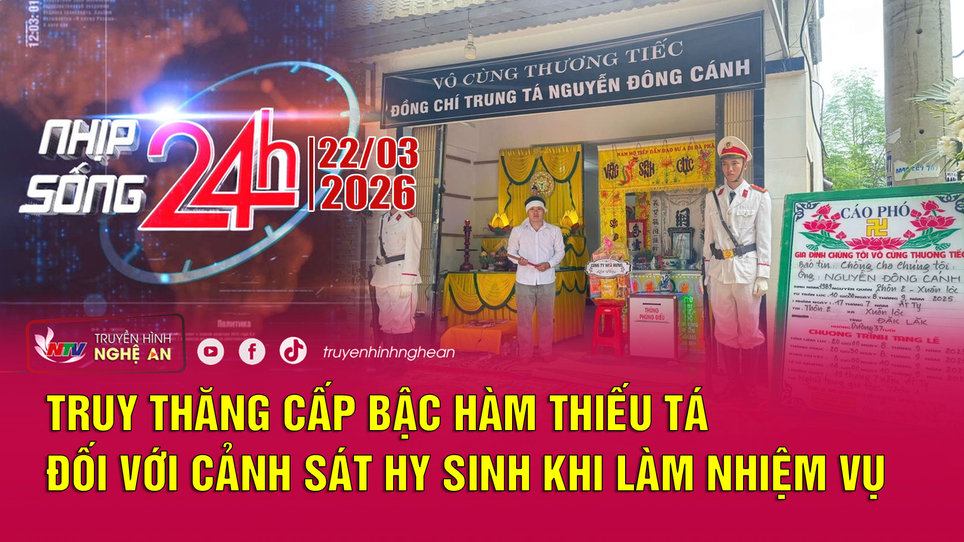 Bản tin Nhịp sống 24h - 22/03/2026