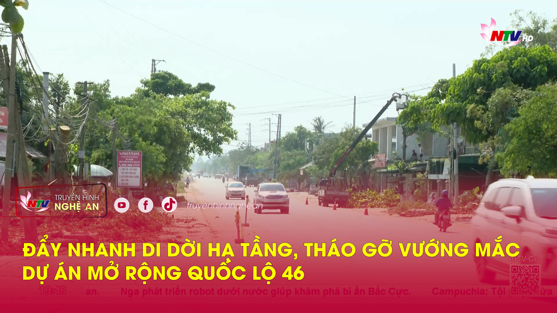 Đẩy nhanh di dời hạ tầng, tháo gỡ vướng mắc Dự án mở rộng Quốc lộ 46