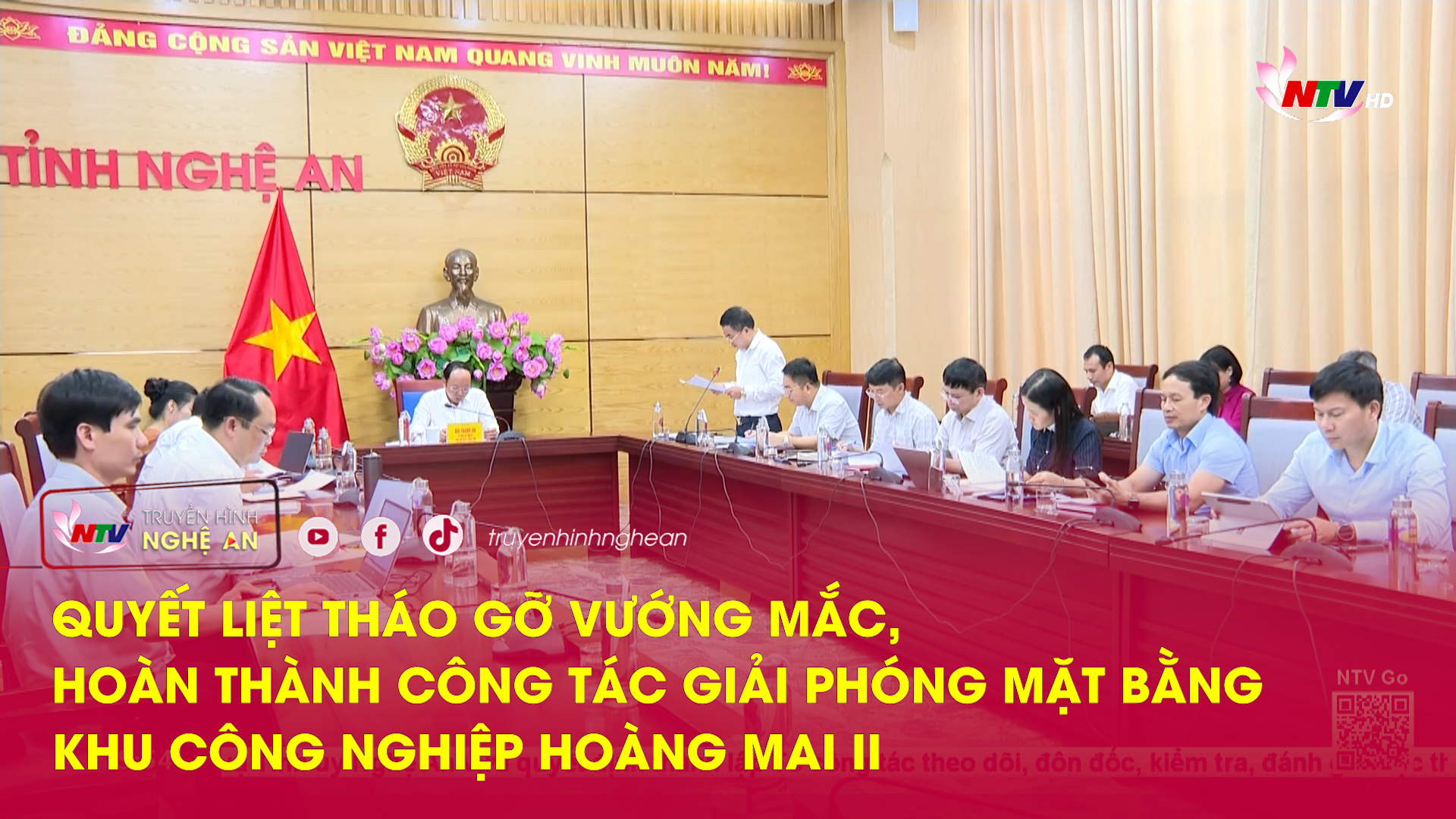 Quyết liệt tháo gỡ vướng mắc, hoàn thành công tác giái phóng mặt bằng khu công nghiệp Hoàng Mai II