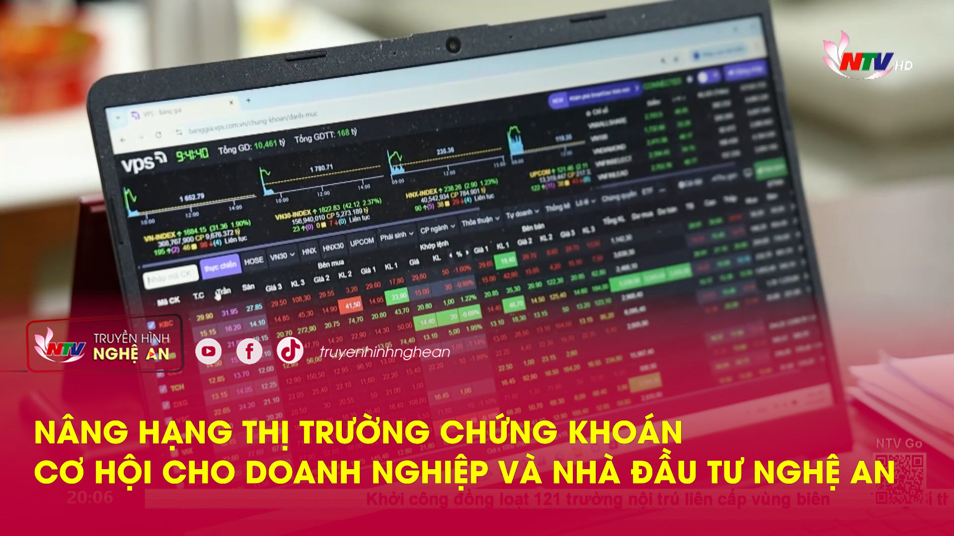 Nâng hạng thị trường chứng khoán – cơ hội cho doanh nghiệp và nhà đầu tư Nghệ An