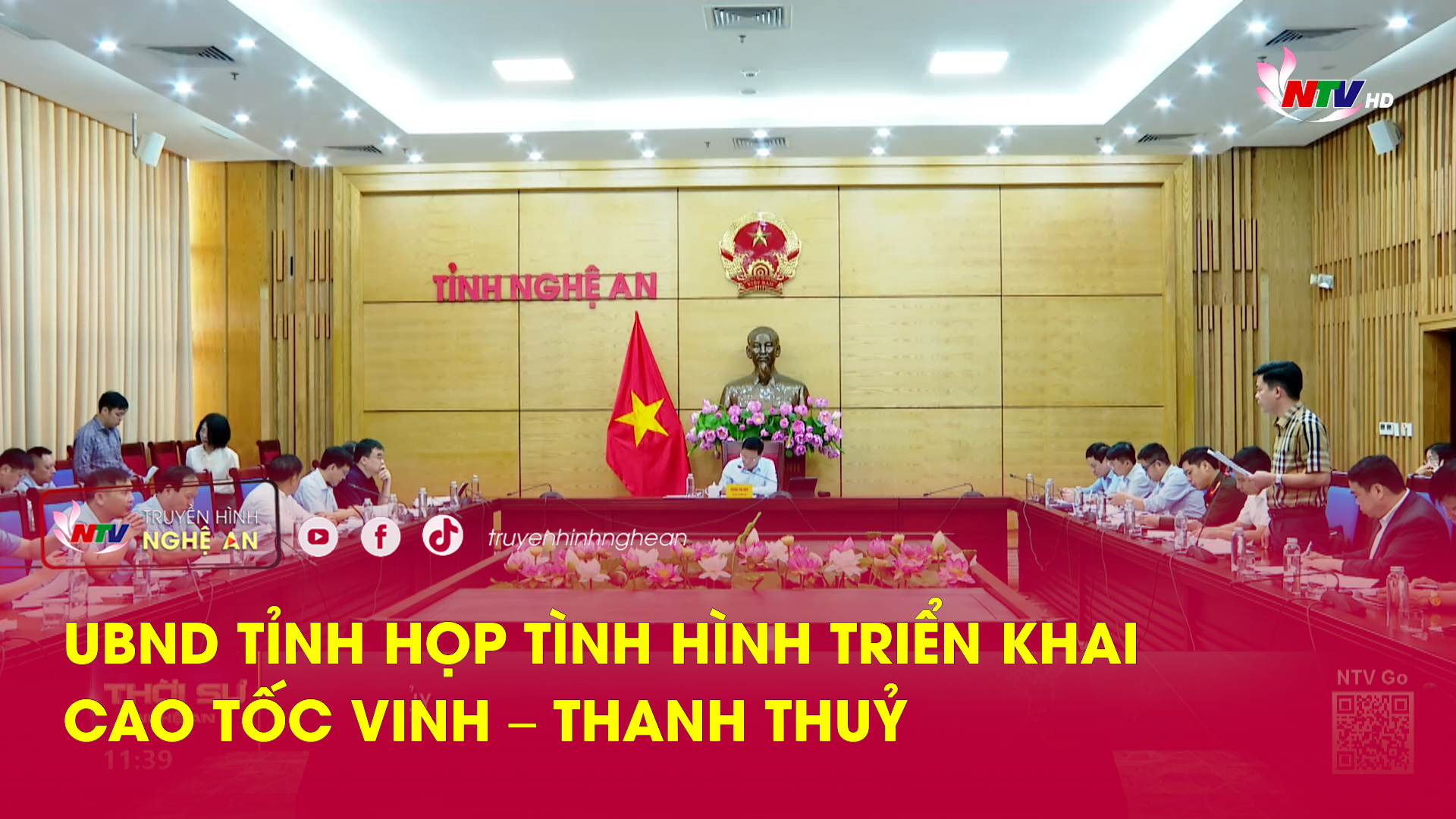 UBND tỉnh họp bàn tình hình triển khai cao tốc Vinh – Thanh Thuỷ