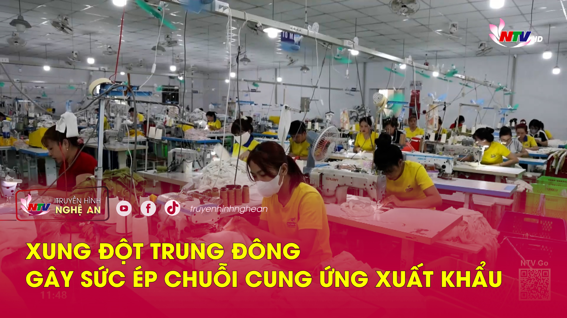 Xung đột Trung Đông gây sức ép chuỗi cung ứng xuất khẩu