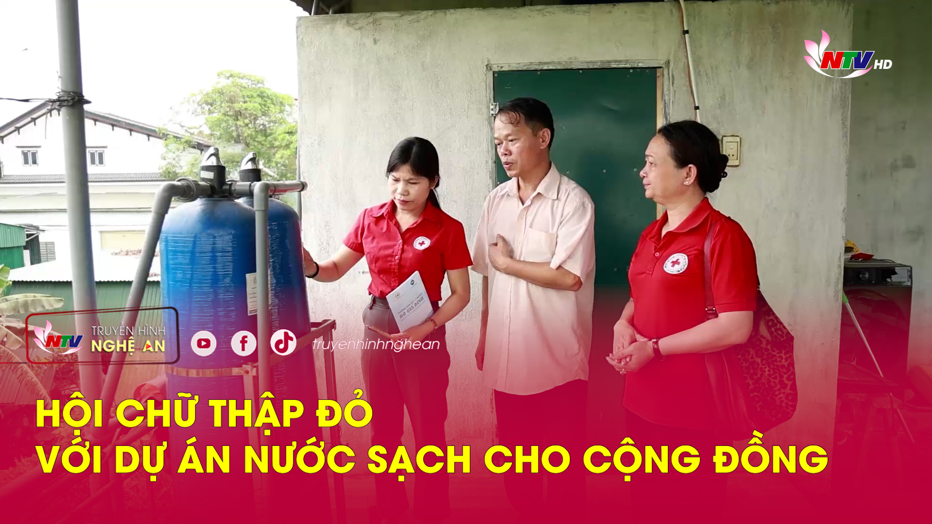 Hội Chữ thập đỏ với dự án nước sạch cho cộng đồng