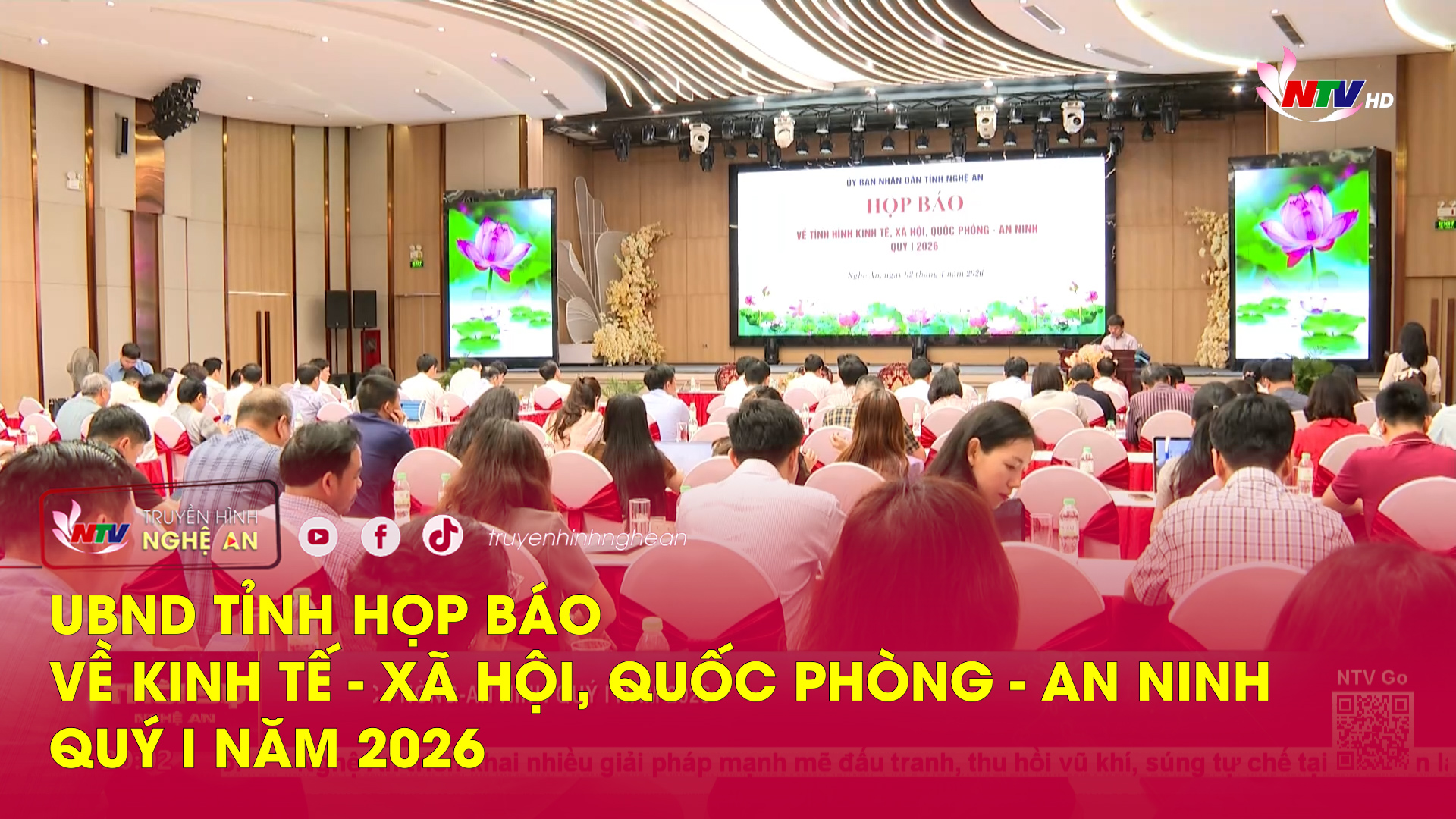 UBND tỉnh họp báo về kinh tế - xã hội, quốc phòng - an ninh quý I năm 2026