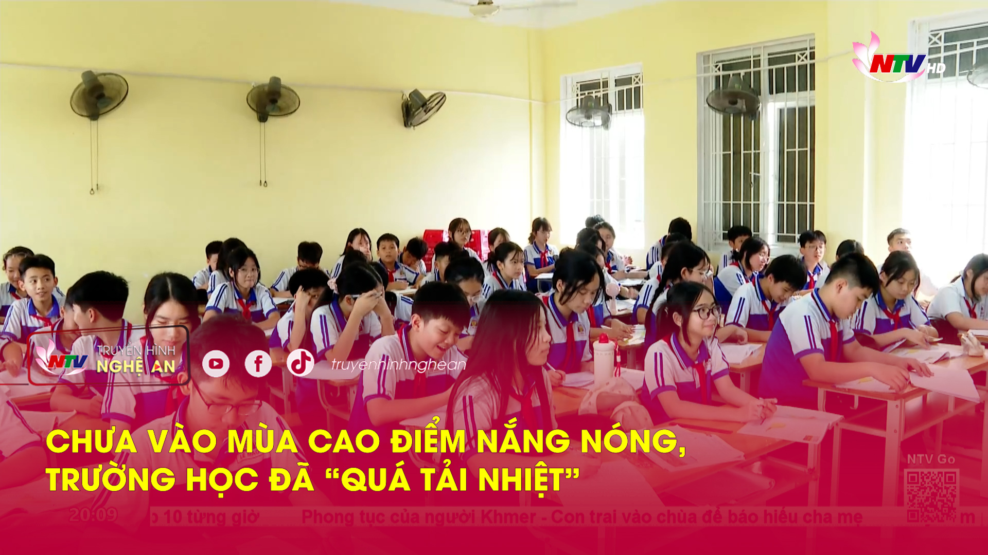 Chưa vào mùa cao điểm nắng nóng, trường học đã “quá tải nhiệt"