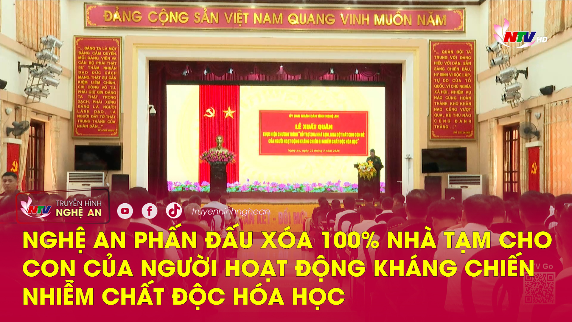 Nghệ An phấn đấu xóa 100% nhà tạm cho con của người hoạt động kháng chiến nhiễm chất độc hóa học
