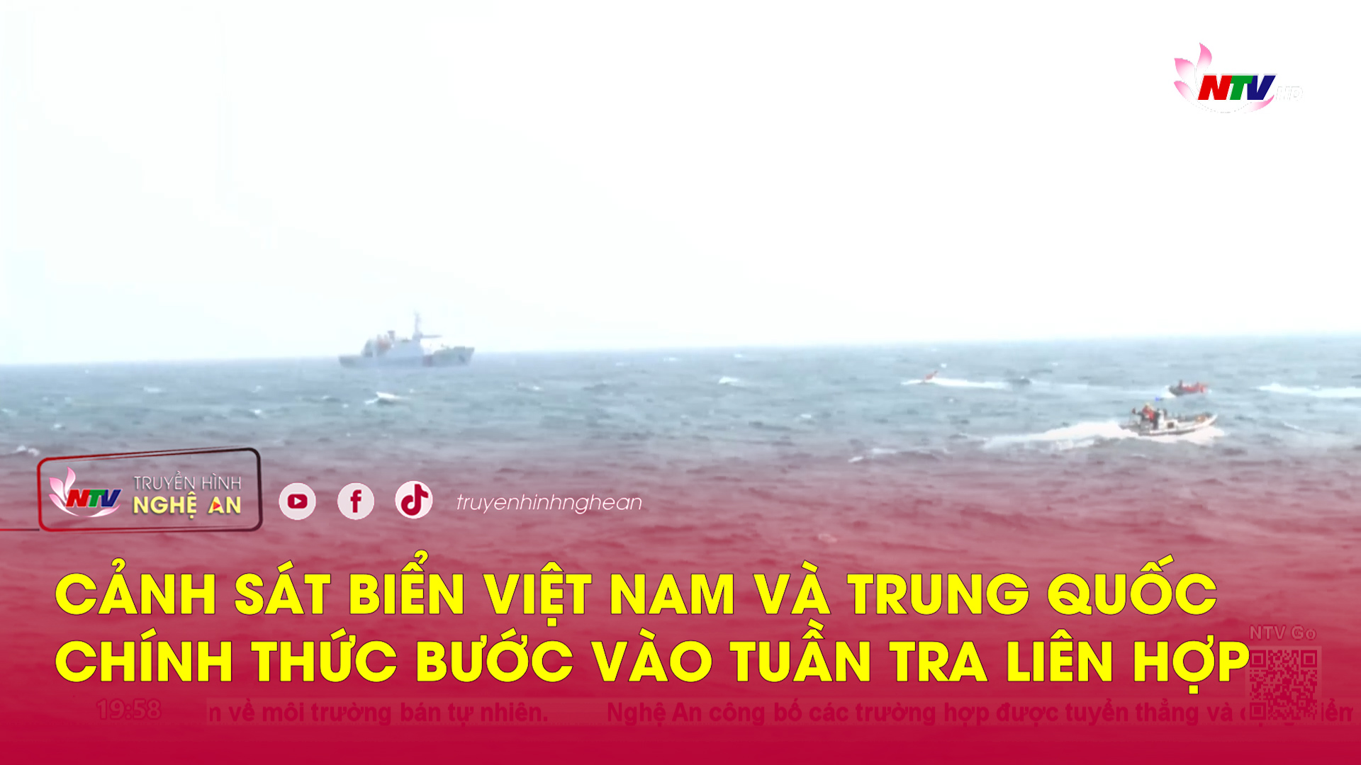 Cảnh sát biển Việt Nam và Trung Quốc chính thức bước vào tuần tra liên hợp