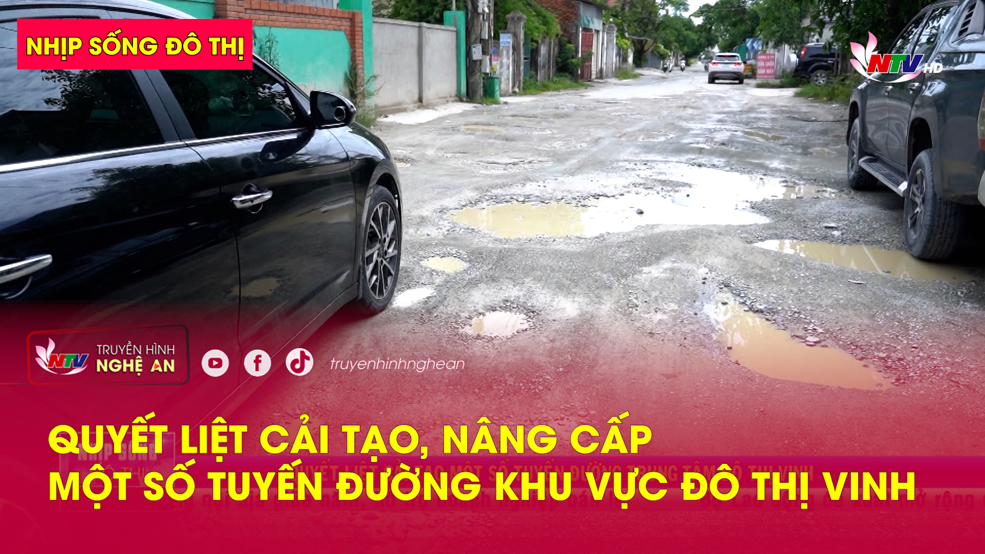 Nhịp sống đô thị: Quyết liệt cải tạo, nâng cấp một số tuyến đường khu vực đô thị Vinh