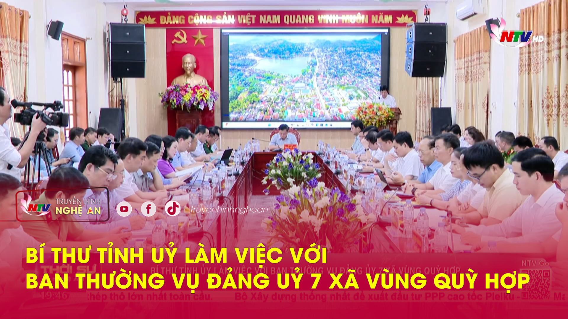 Bí thư Tỉnh uỷ làm việc với Ban Thường vụ Đảng uỷ 7 xã vùng Quỳ Hợp