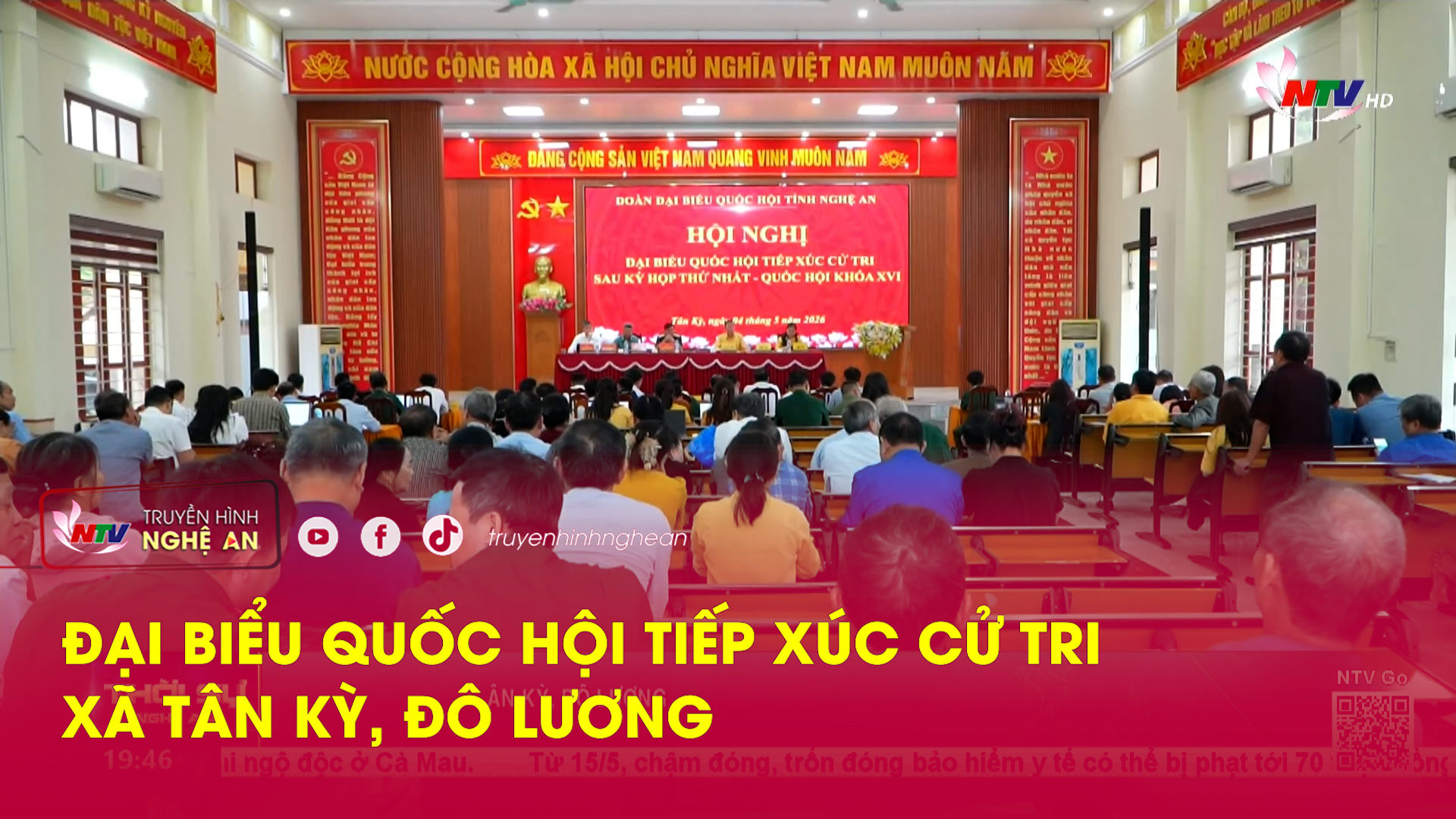 Đại biểu Quốc hội tiếp xúc cử tri xã Tân Kỳ, Đô Lương