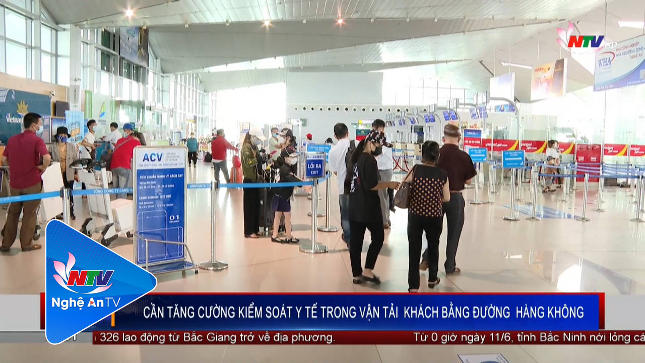 Cần tăng cường kiểm soát y tế trong vận tải khách bằng đường hàng không