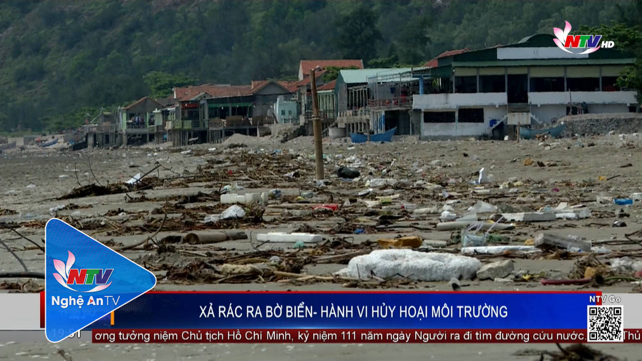 Xả rác ra bờ biển - hành vi hủy hoại môi trường