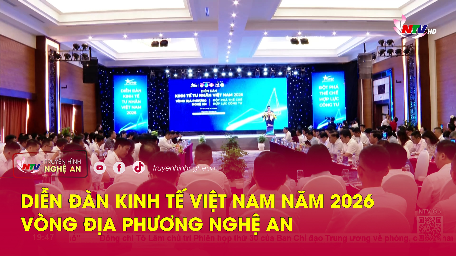 Diễn đàn kinh tế Việt Nam năm 2026 vòng địa phương Nghệ An
