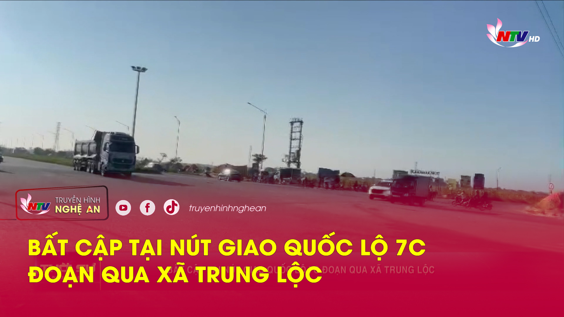 Bất cập tại nút giao Quốc lộ 7C đoạn qua xã Trung Lộc
