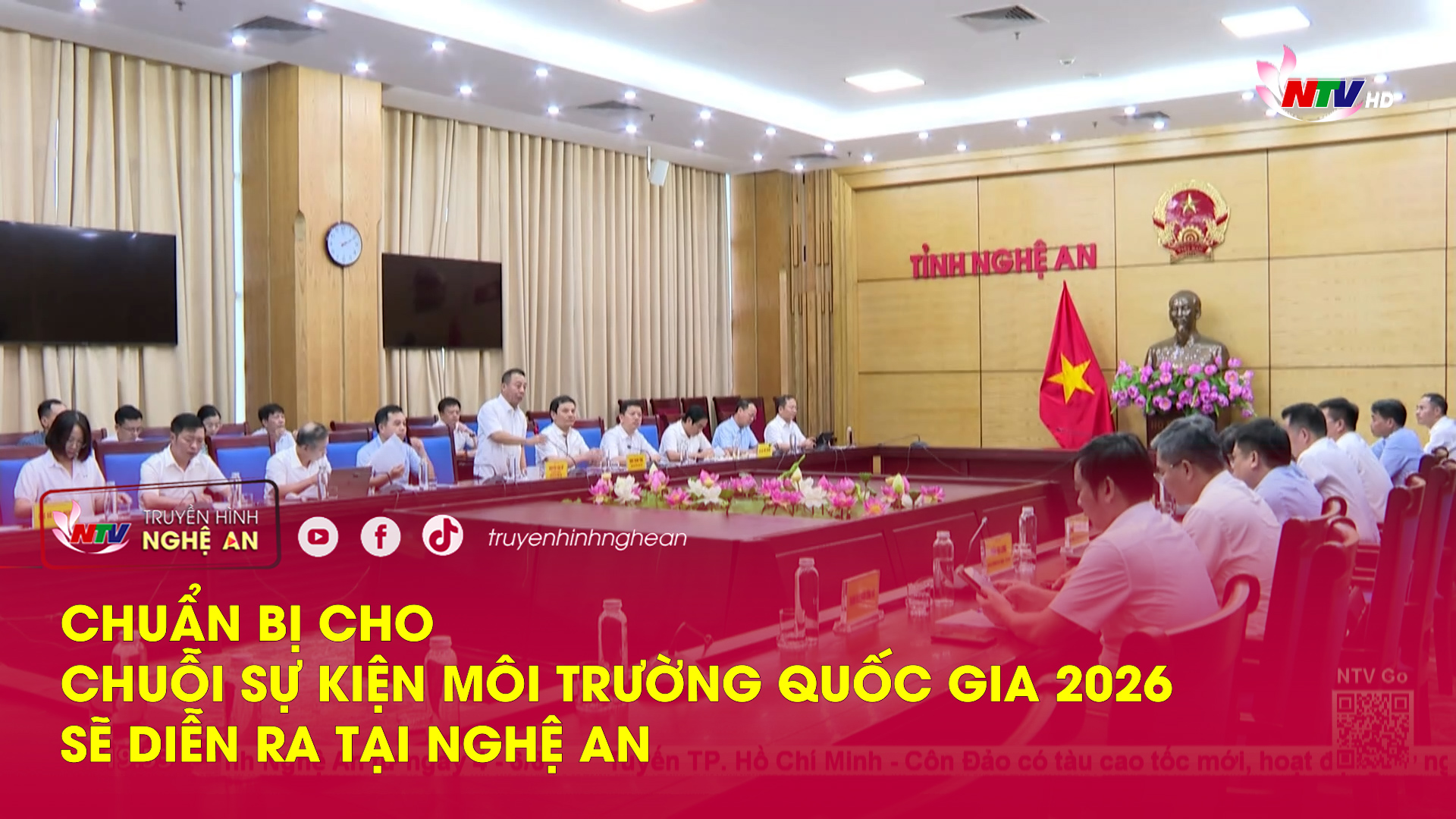Chuẩn bị cho chuỗi sự kiện môi trường quốc gia 2026 sẽ diễn ra tại Nghệ An
