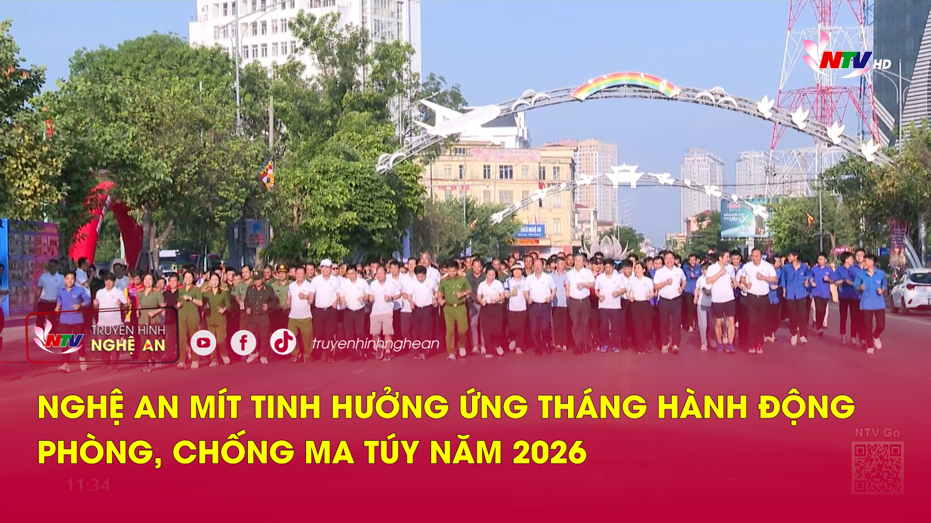 Nghệ An mít tinh hưởng ứng Tháng hành động phòng, chống ma túy năm 2026