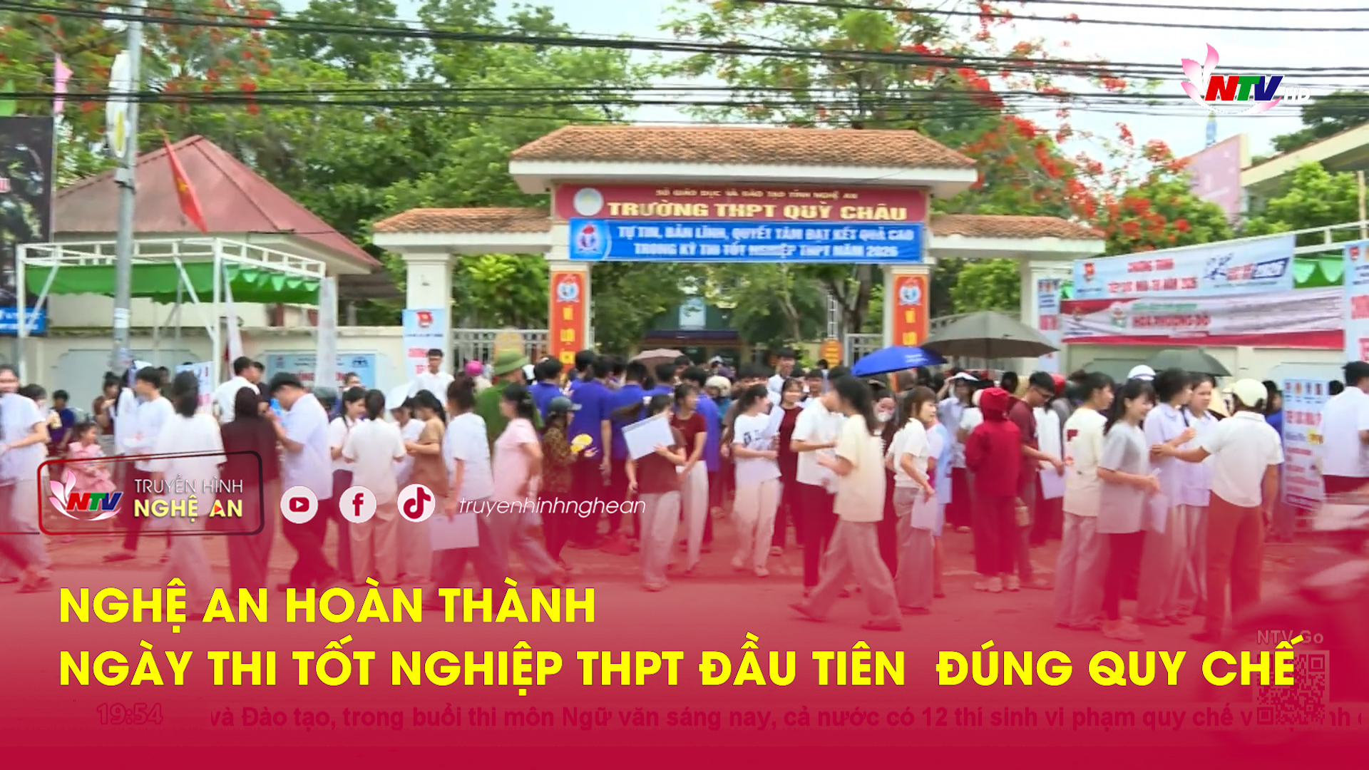 Nghệ An hoàn thành ngày thi tốt nghiệp THPT đầu tiên  đúng quy chế