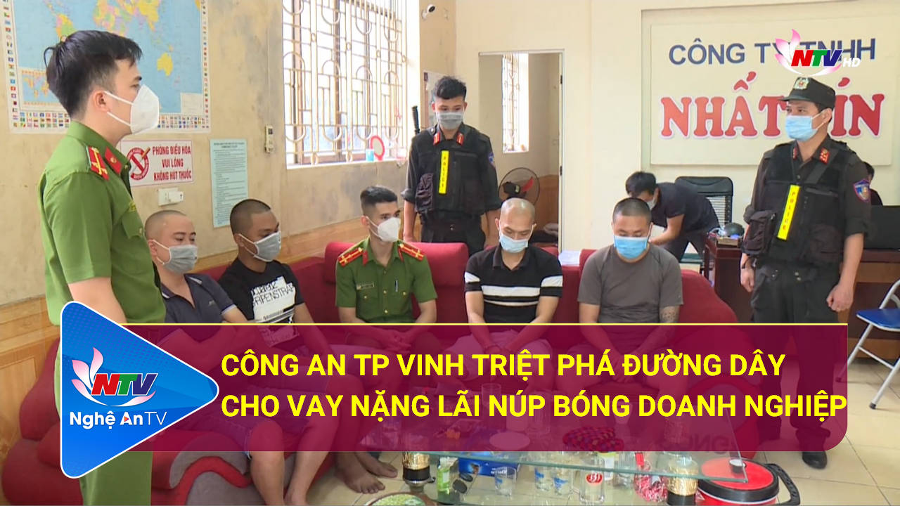 Công an TP Vinh triệt phá đường dây cho vay nặng lãi núp bóng doanh nghiệp