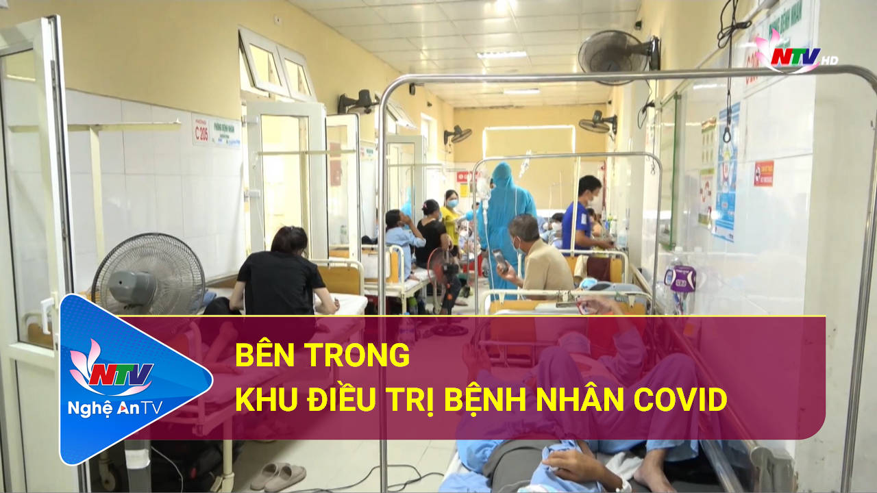 Bên trong khu điều trị bệnh nhân Covid