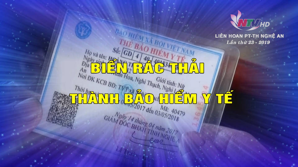 Biến rác thải thành thẻ Bảo hiểm y tế
