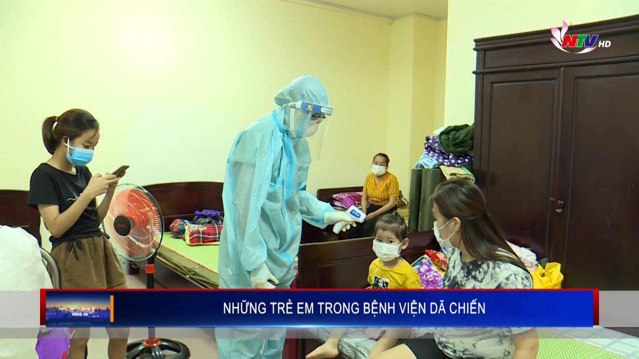 Những trẻ em trong bệnh viện dã chiến