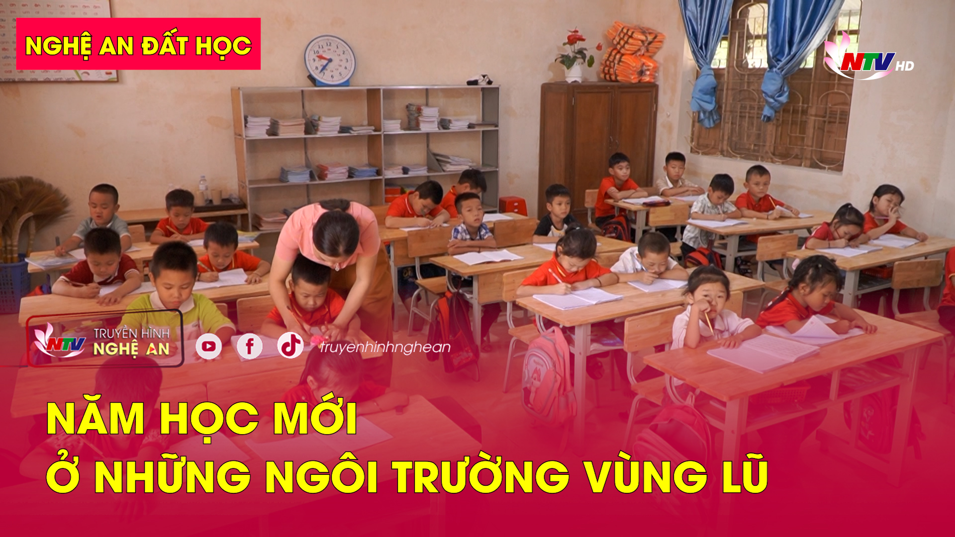 Nghệ An đất học: Năm học mới ở những ngôi trường vùng lũ