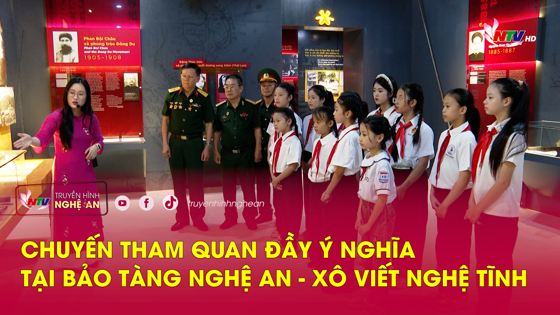 Chuyến tham quan đầy ý nghĩa tại Bảo tàng Nghệ An - Xô Viết Nghệ Tĩnh