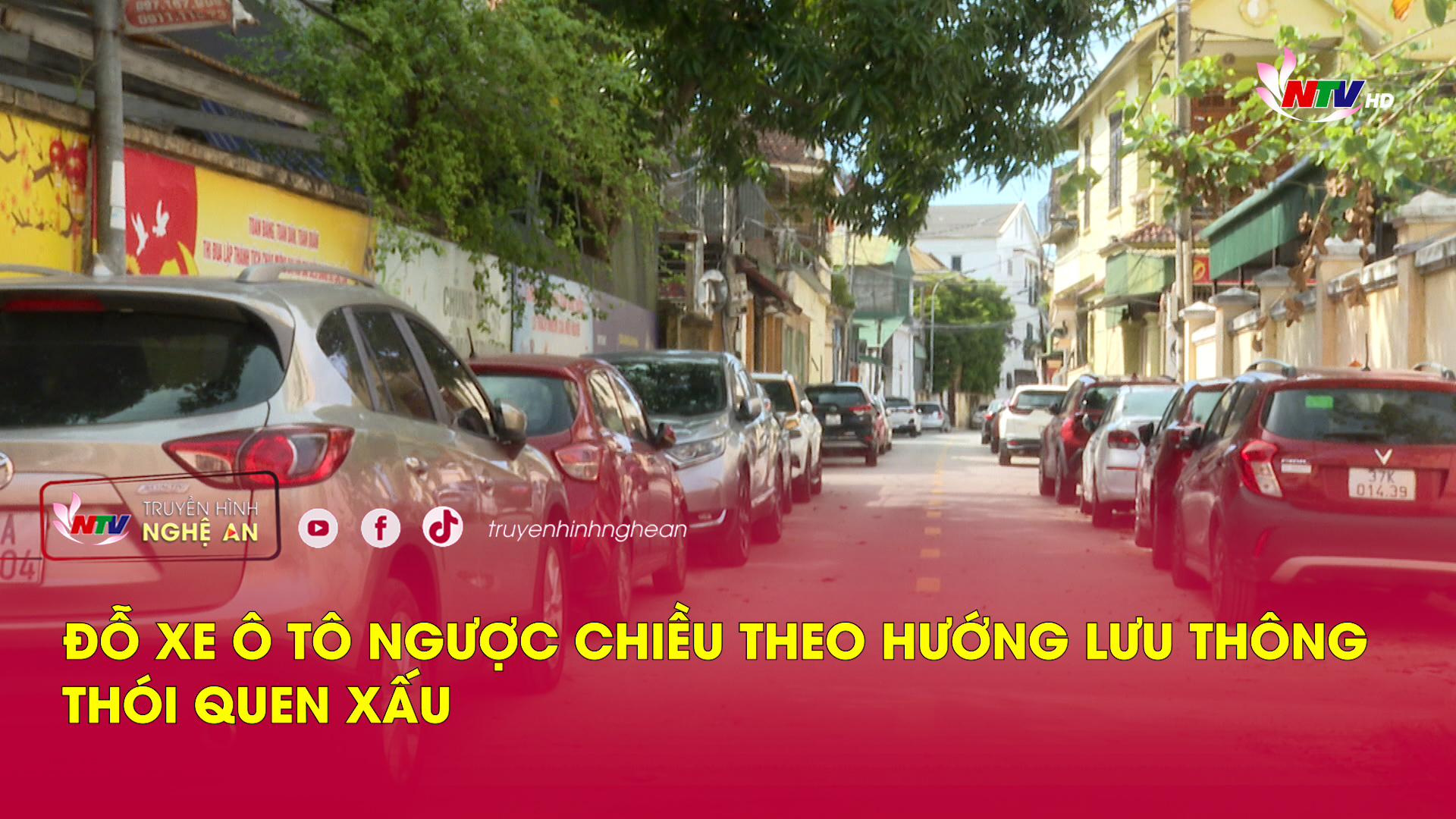 Đỗ xe ô tô ngược chiều theo hướng lưu thông thói quen xấu