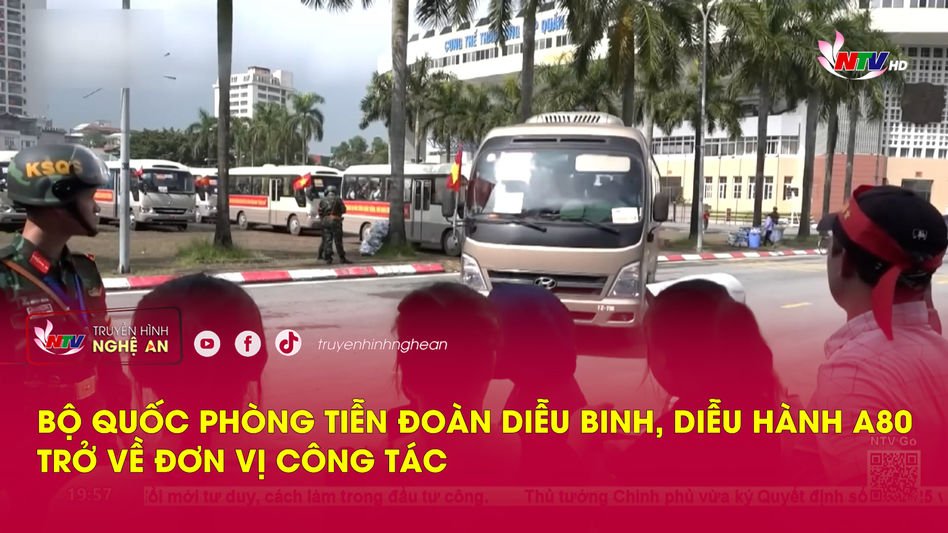 Bộ Quốc phòng tiễn đoàn diễu binh, diễu hành A80 trở về đơn vị công tác