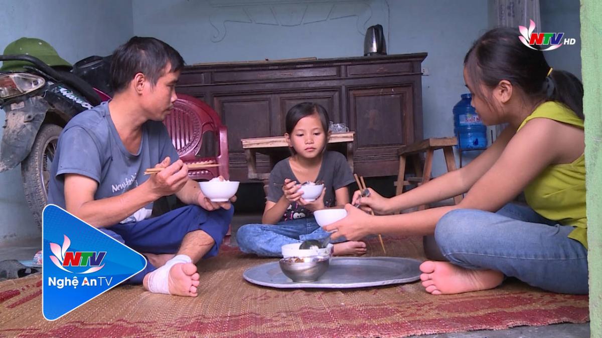 Nhịp cầu nhân ái: Hoàn cảnh gia đình anh Nguyễn Văn Mười ở Công Thành - Yên Thành