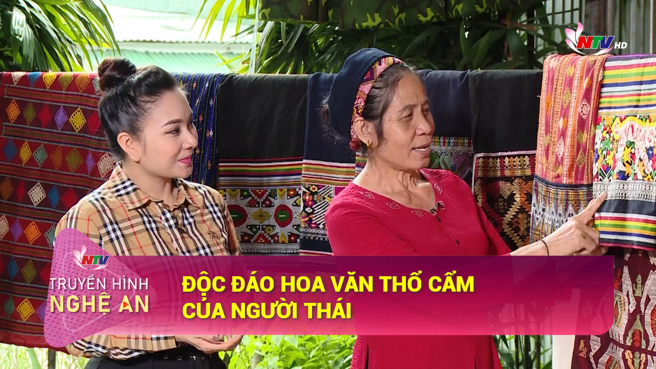 Khám phá Nghệ An: Độc đáo những hoa văn thổ cẩm của người Thái