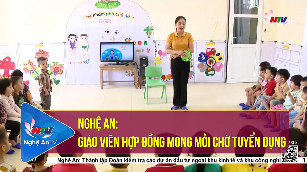 Nghệ An: giáo viên hợp đồng mong mỏi chờ tuyển dụng