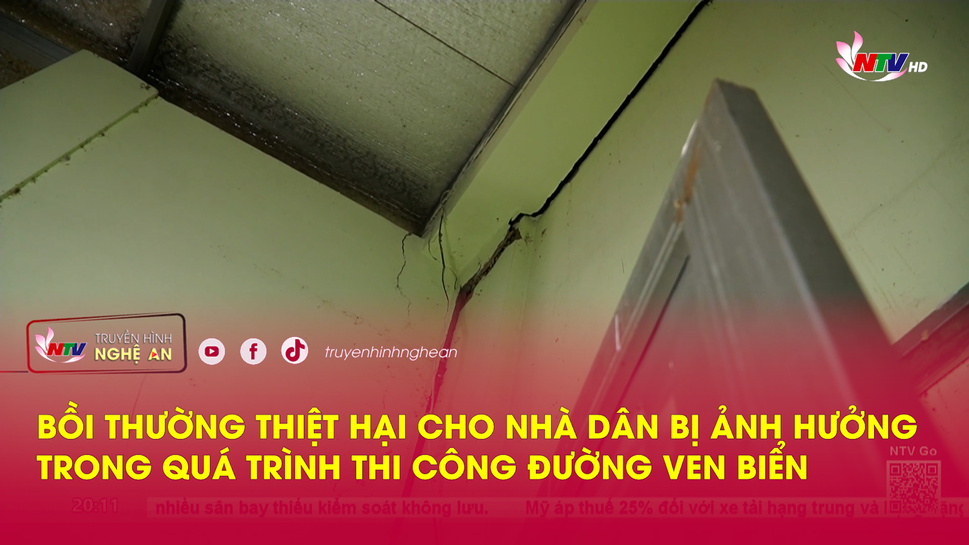Bồi thường thiệt hại cho nhà dân bị ảnh hưởng trong quá trình thi công đường ven biển