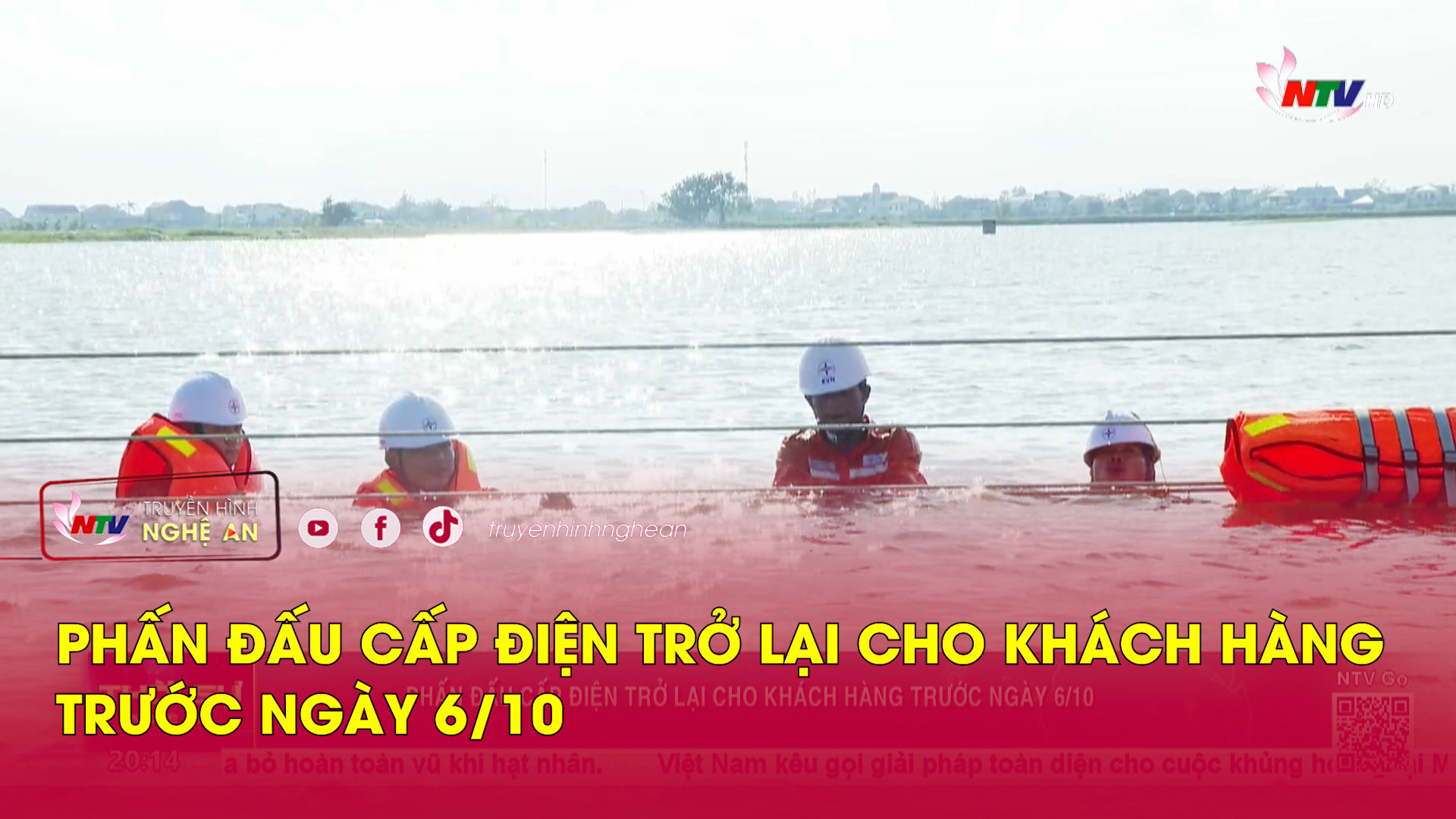 Phấn đấu cấp điện trở lại cho khách hàng trước ngày 6/10