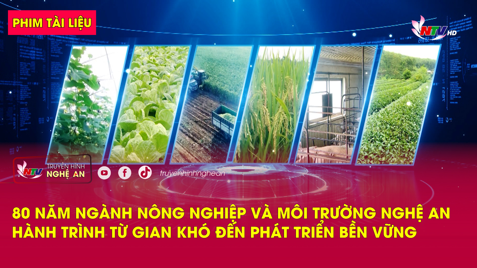Phim tài liệu: 80 năm Ngành Nông nghiệp và Môi trường Nghệ An – Hành trình từ gian khó đến phát triển bền vững