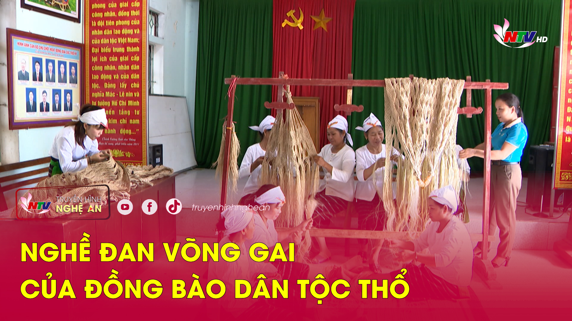 Nghề đan võng gai của đồng bào dân tộc Thổ