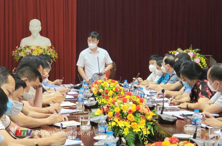 Chủ tịch UBND tỉnh Nguyễn Đức Trung yêu cầu thần tốc truy vết F1 liên quan đến ca Covid-19 ở phường Hưng Dũng