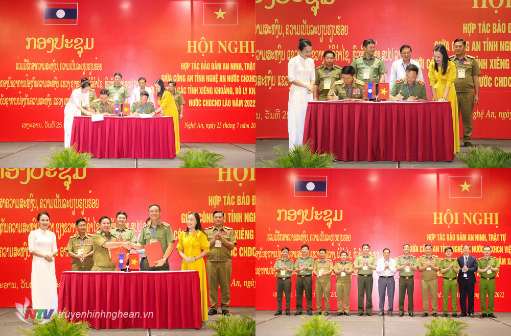 Hợp tác toàn diện giữa Công an Nghệ An với Công an 3 tỉnh nước bạn Lào