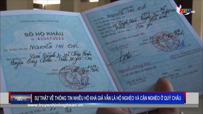 Sự thật về thông tin nhiều hộ khá giả vẫn là hộ nghèo và cận nghèo ở Quỳ Châu