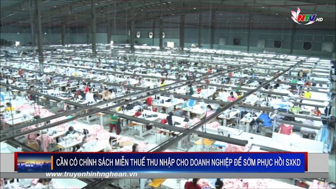 Cần có chính sách miễn thuế thu nhập cho DN để sớm phục hồi SXKD