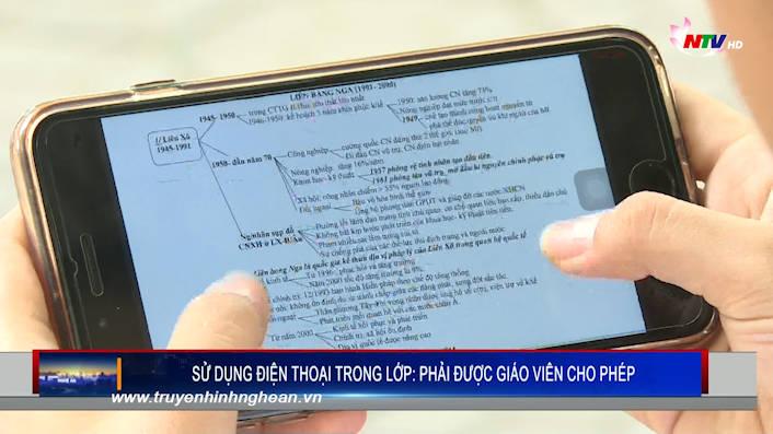 Sử dụng điện thoại trong lớp: phải được giáo viên cho phép