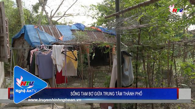 Sống tạm bợ giữa trung tâm thành phố.